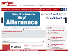 Tablet Screenshot of campusmontsouris.fr